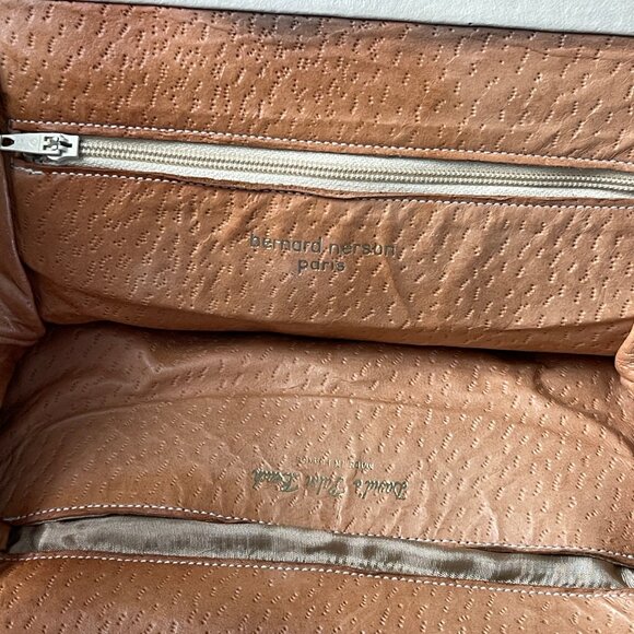 Bernard Nerson Paris crossbody bag David's Palm Beach made in France Milk color - Picture 7 of 9